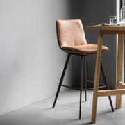 #Colour:Brown Faux Leather