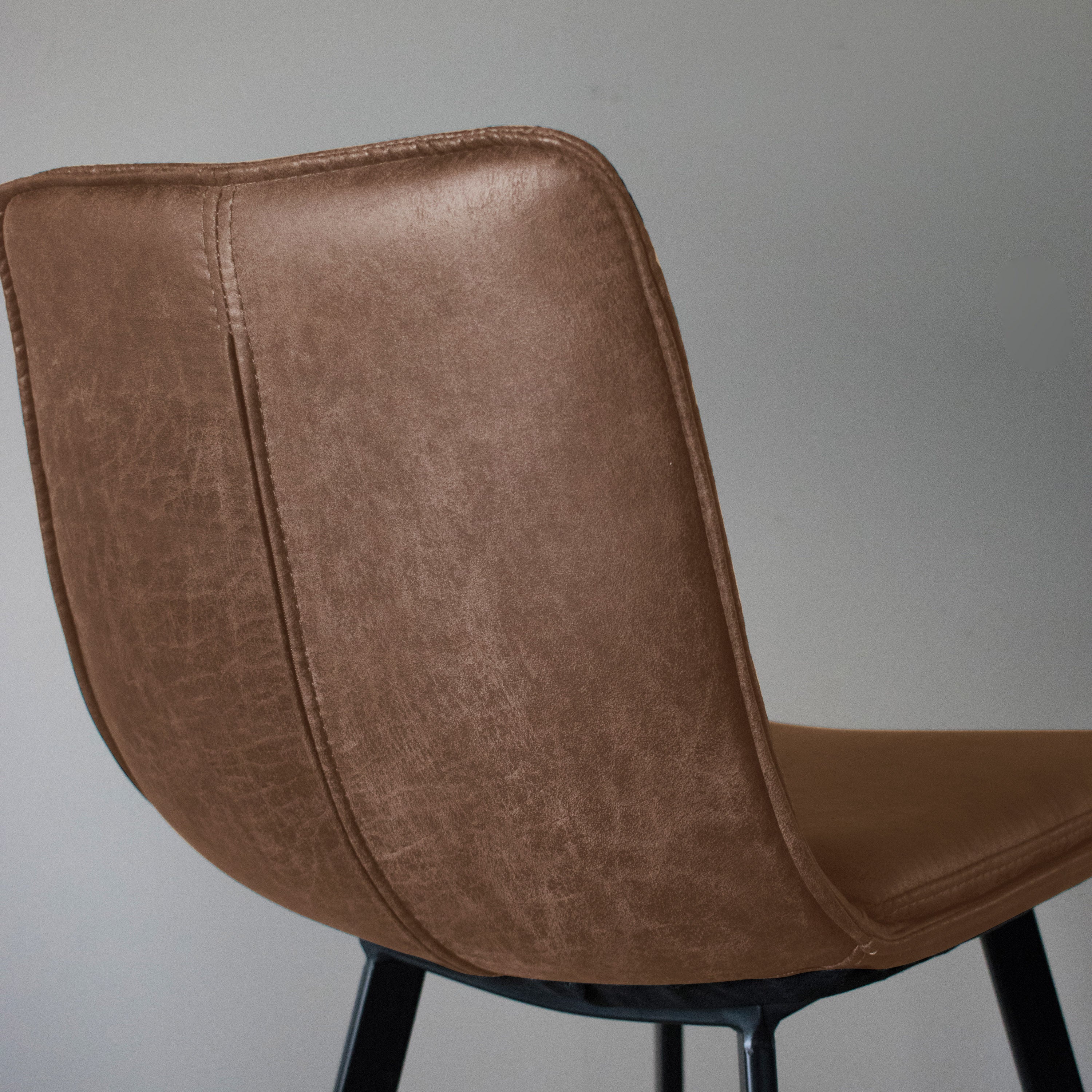 #Colour:Brown Faux Leather