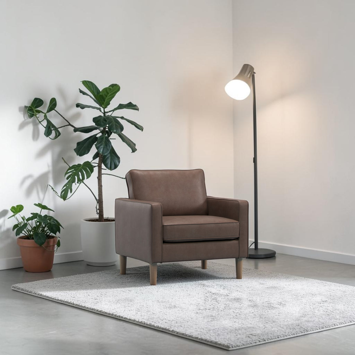 #Colour: Mocha Faux Leather
