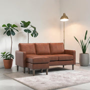 #Colour: Brown Faux Leather