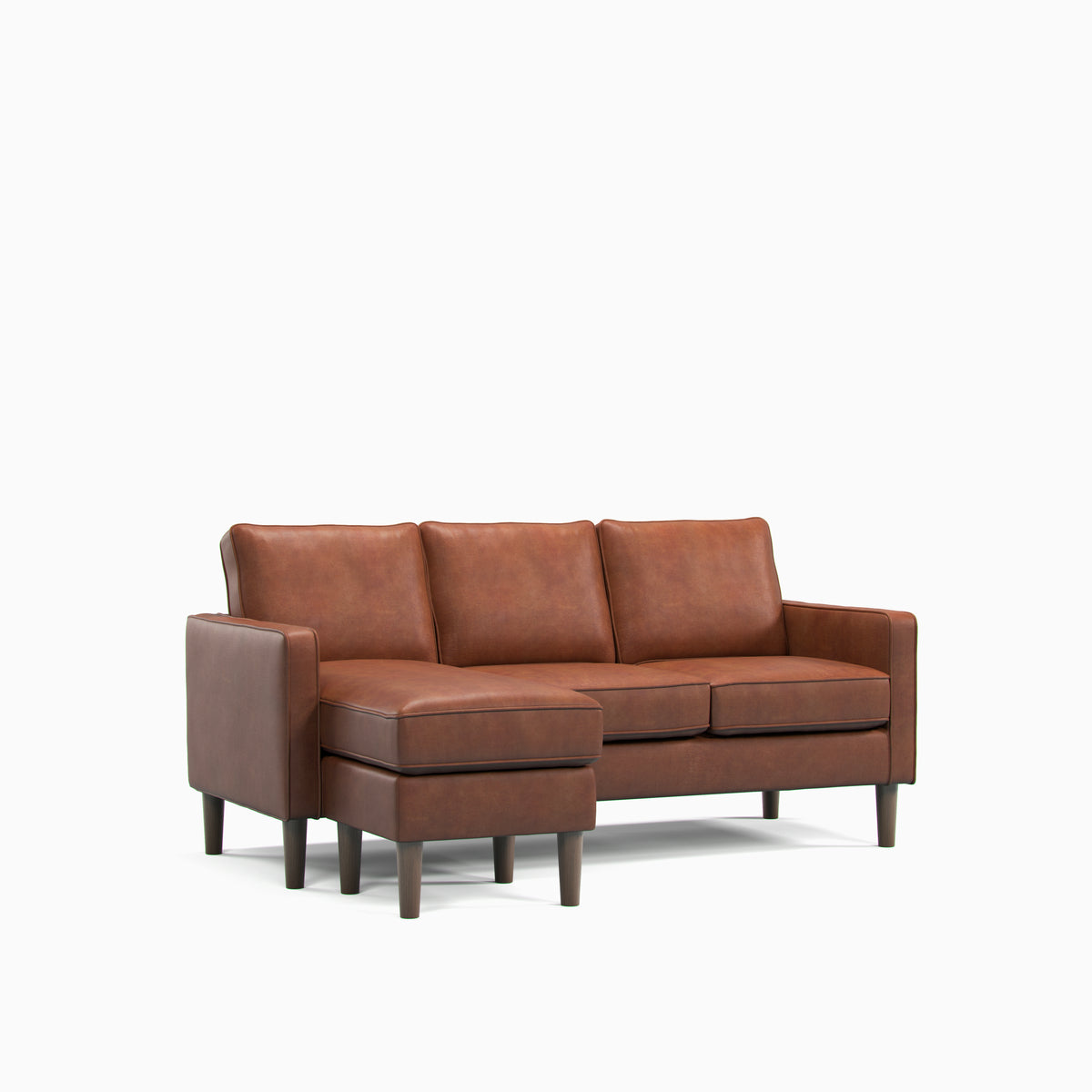 #Colour: Brown Faux Leather
