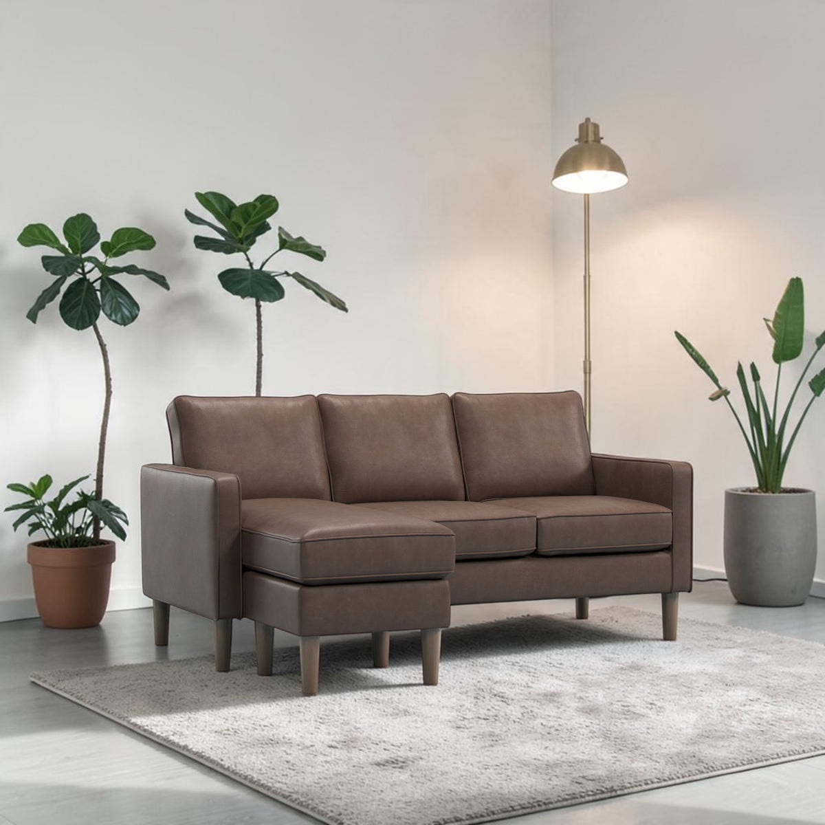 #Colour: Mocha Faux Leather