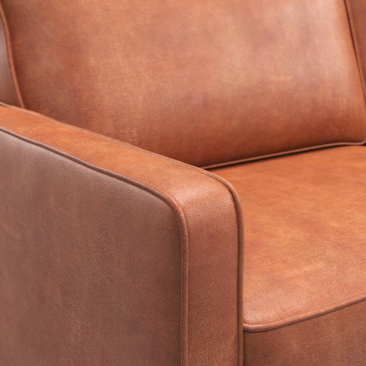 #Colour: Brown Faux Leather