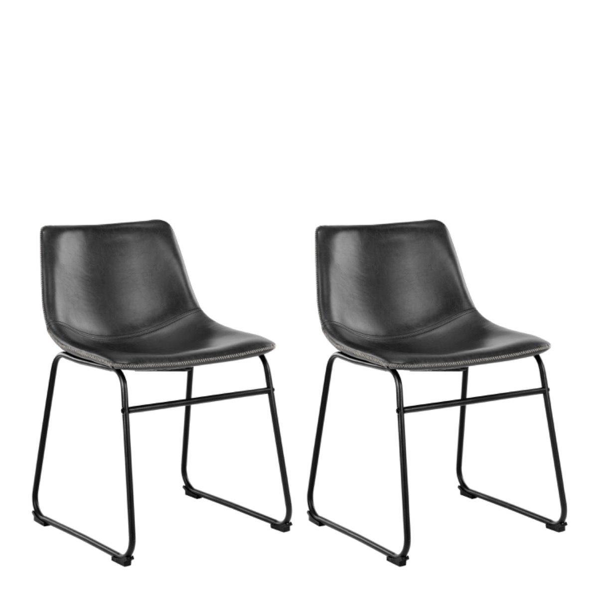 #Colour:Black Faux Leather