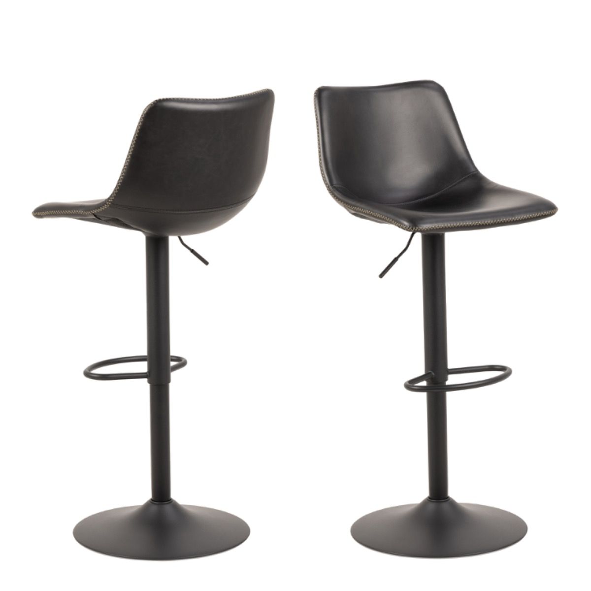#Colour:Black Faux Leather