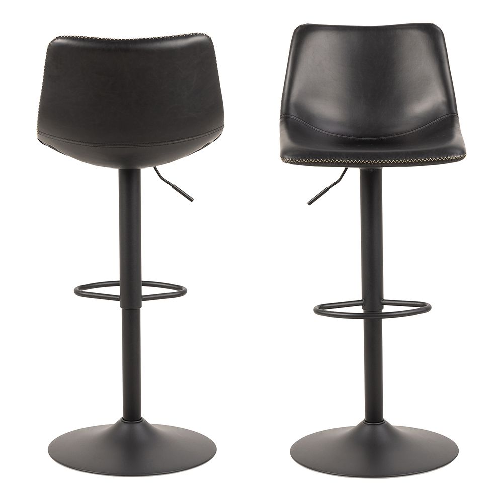 #Colour:Black Faux Leather