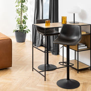 #Colour:Black Faux Leather