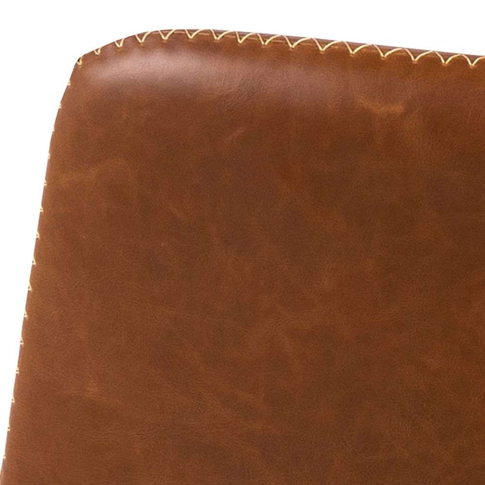 #Colour:Brown Faux Leather