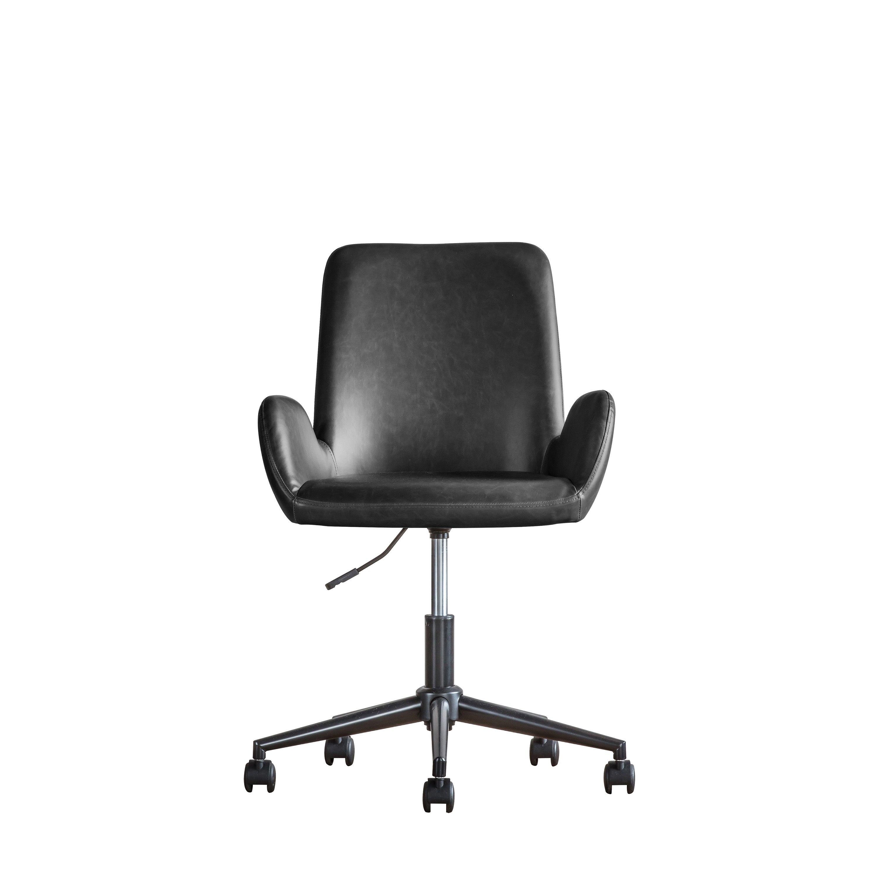 #Colour:Black Faux Leather