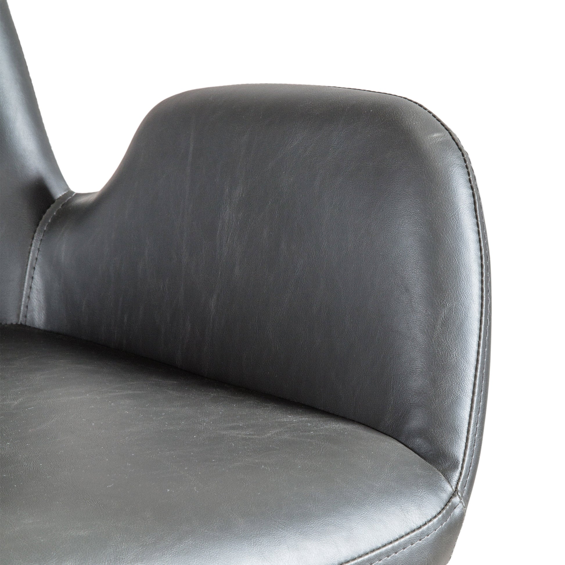 #Colour:Black Faux Leather
