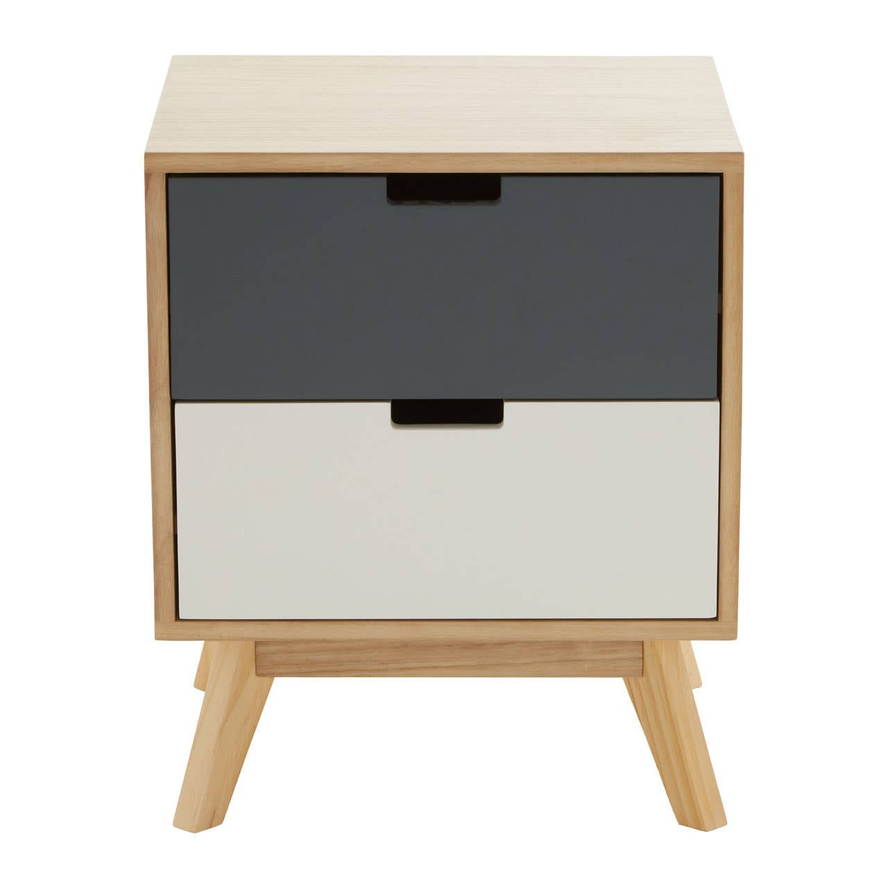 #Colour:Oak Size:2 Drawer