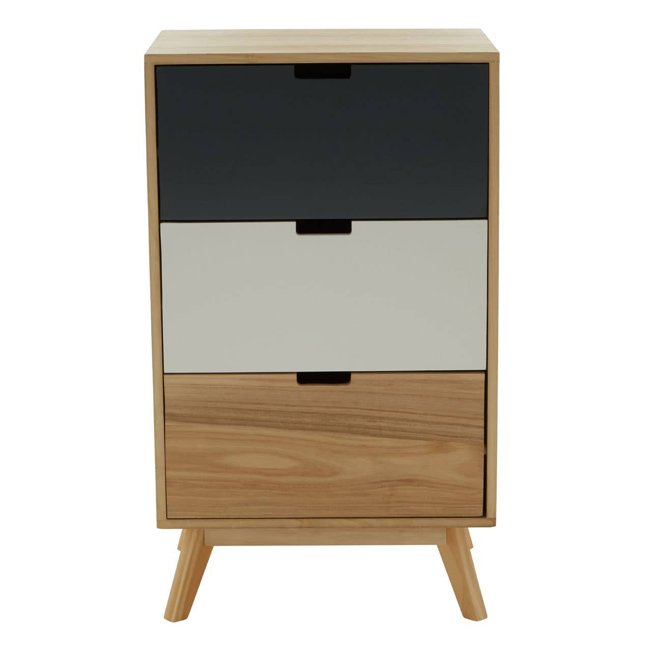 #Colour:Oak Size:3 Drawer