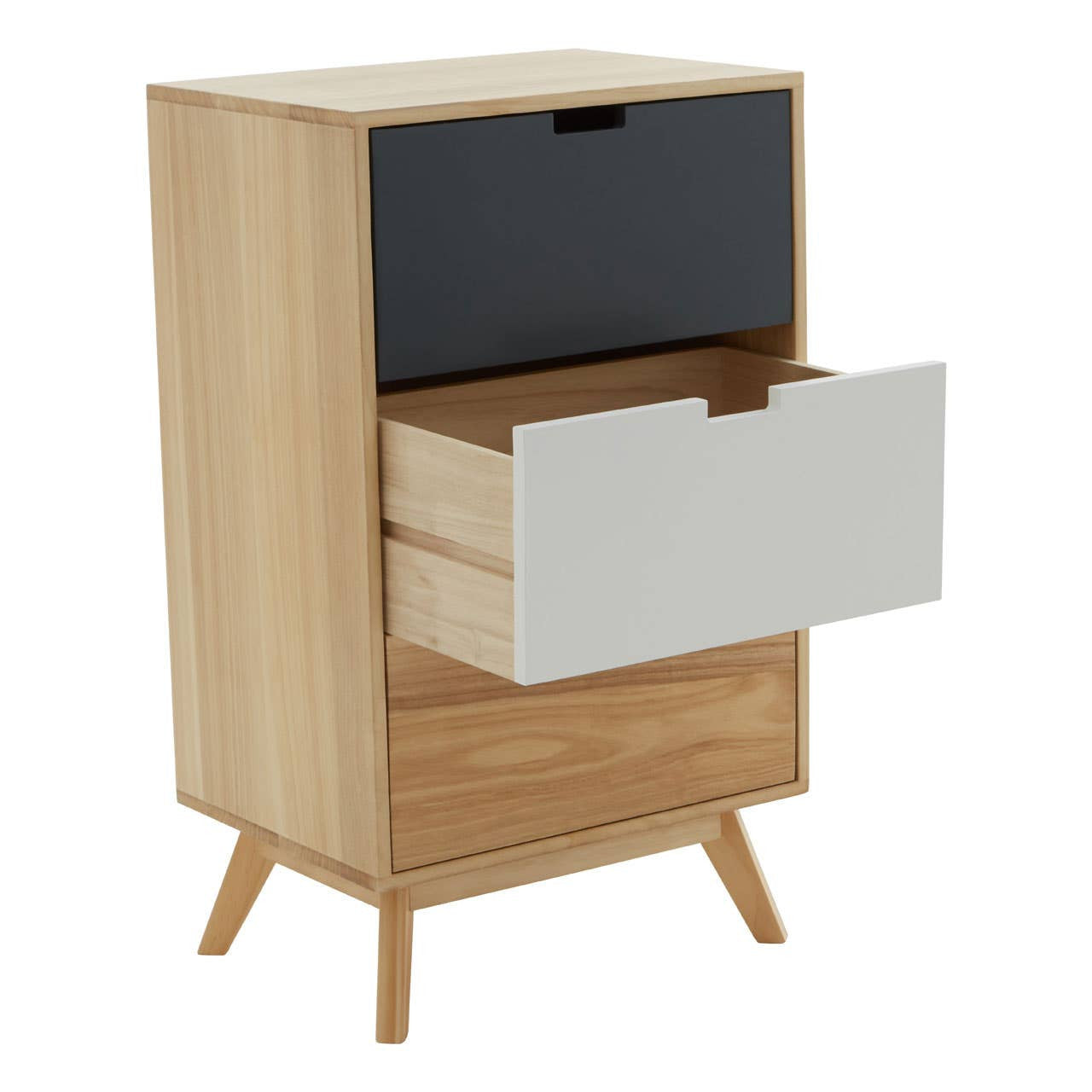 #Colour:Oak Size:3 Drawer