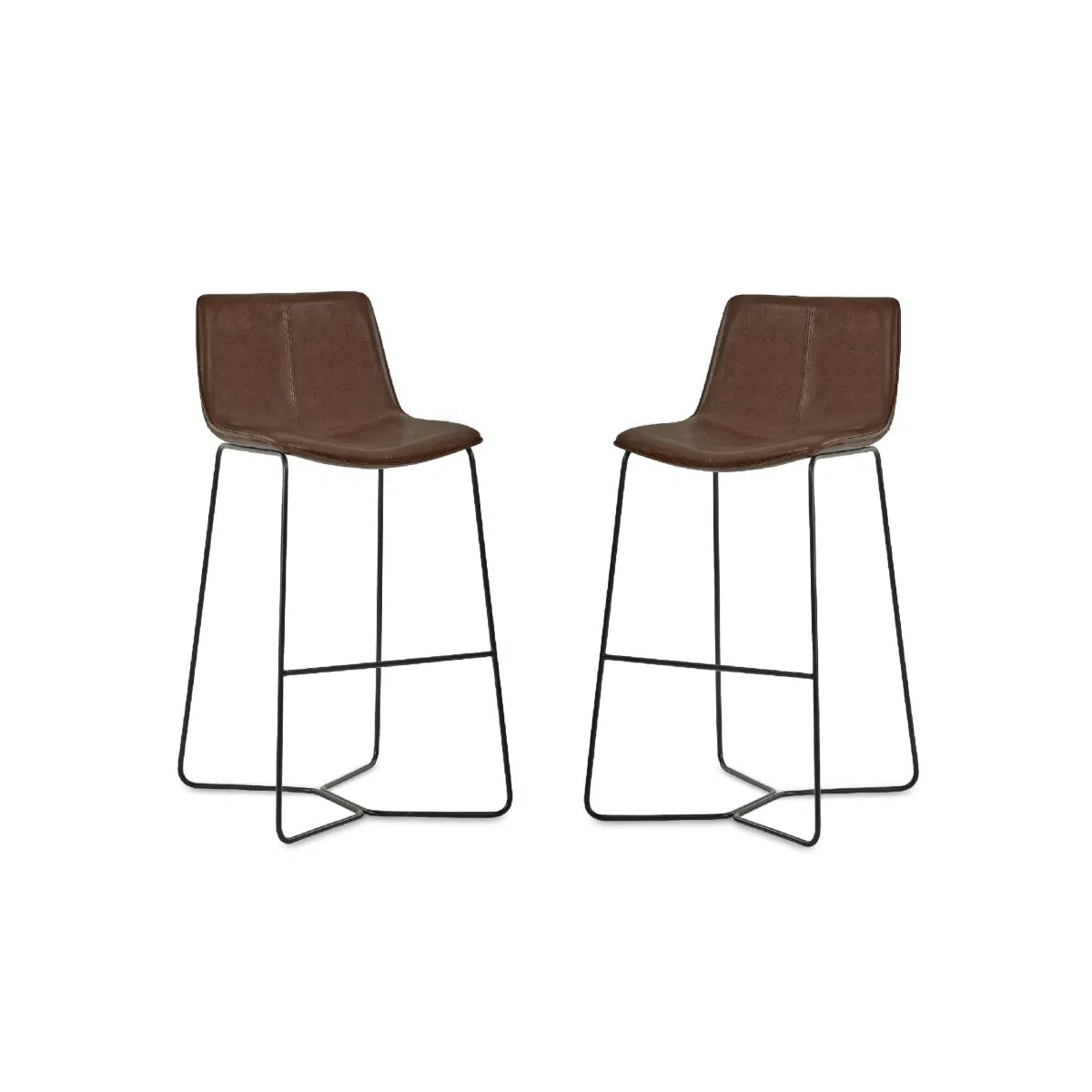 #Colour:Brown Faux Leather