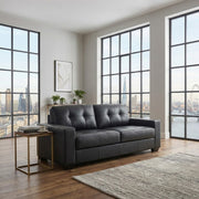 #Colour:Black Faux Leather
