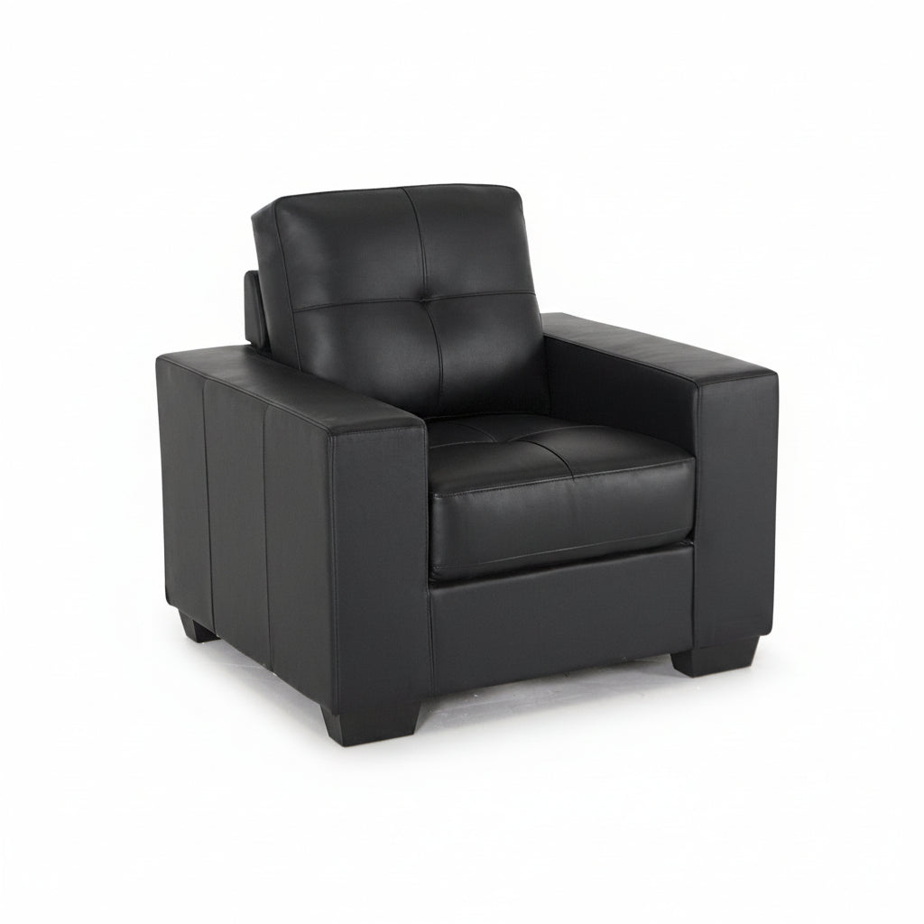 #Colour:Black Faux Leather