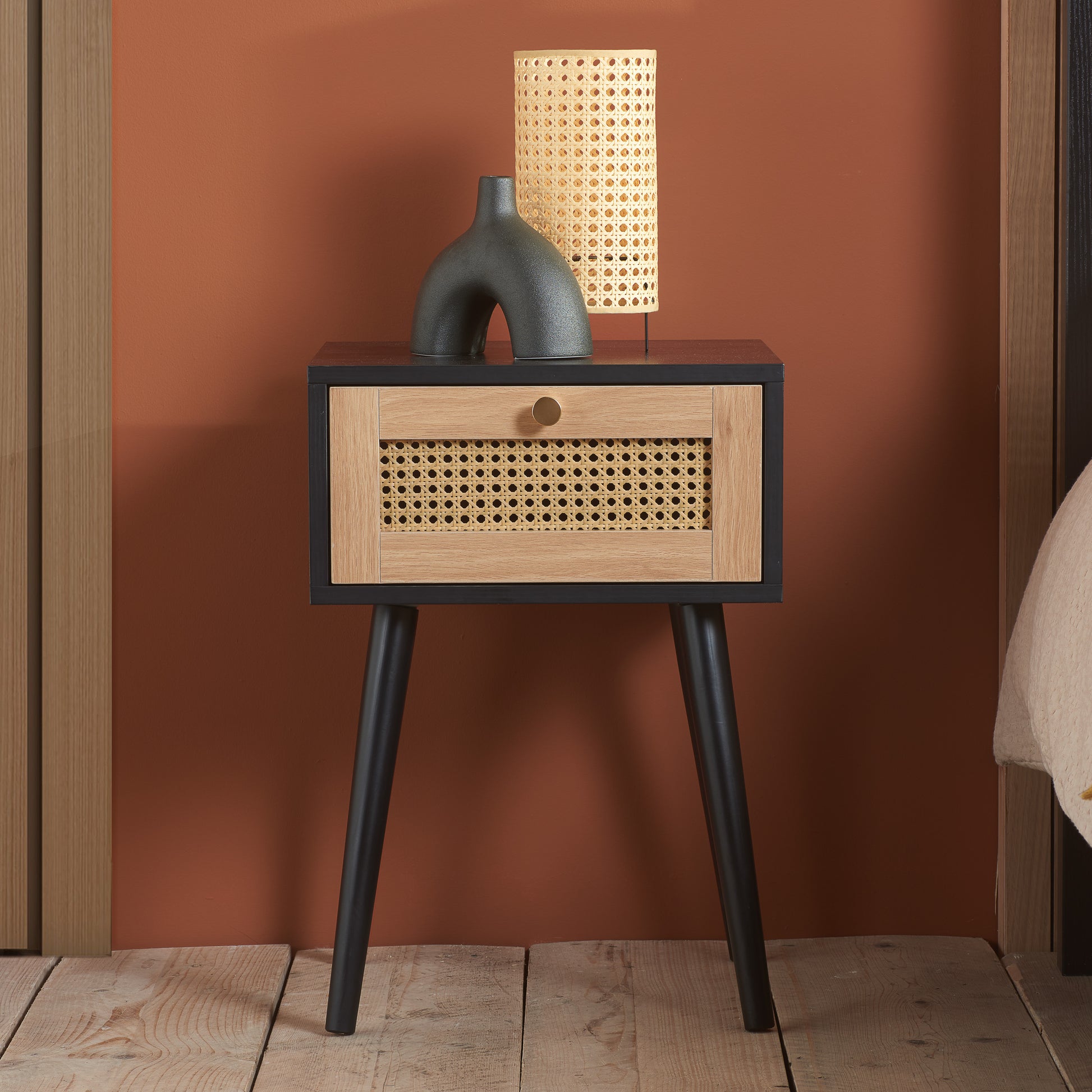 #Colour:Black Size:1 Drawer