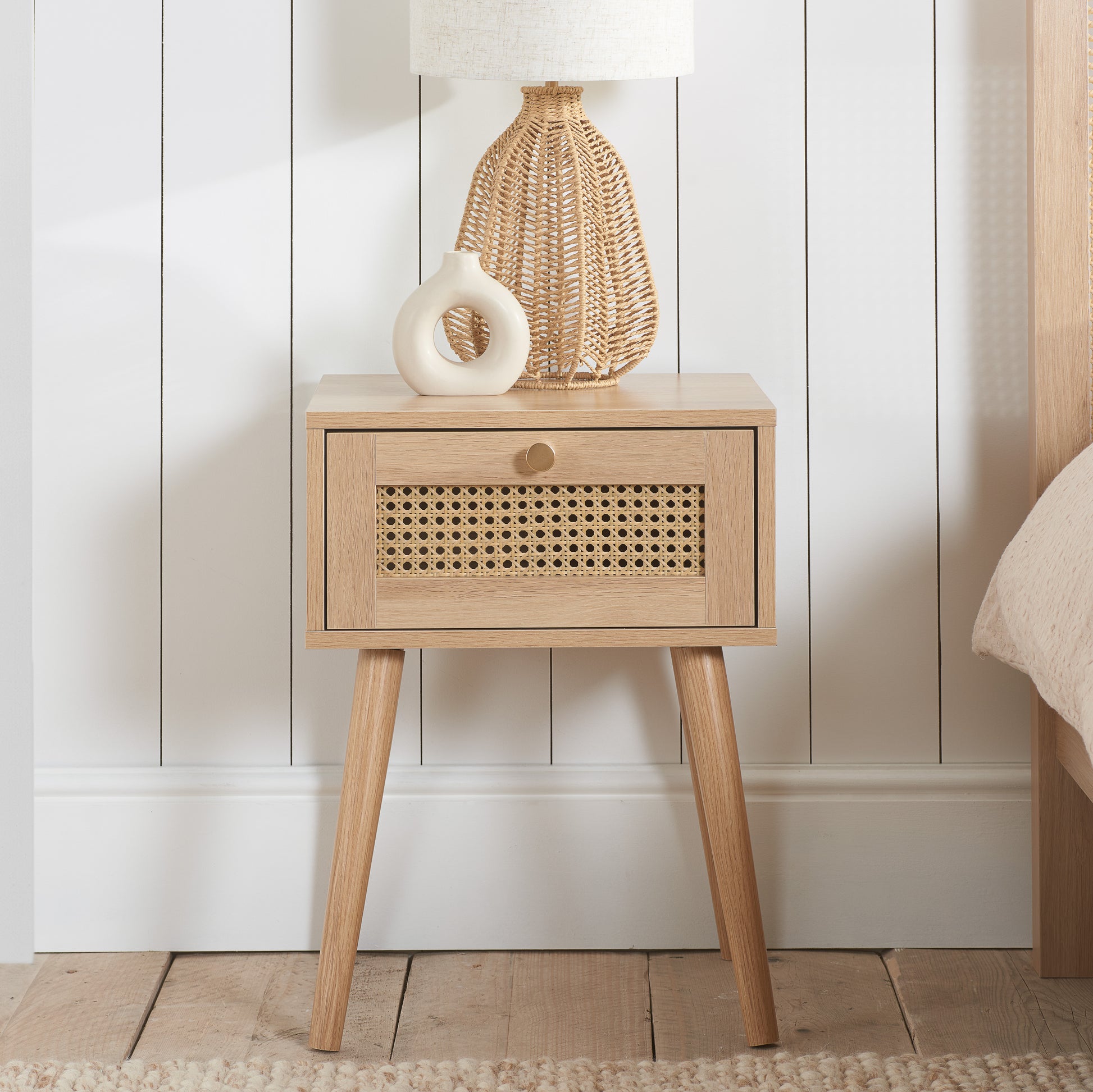 #Colour:Oak Size:1 Drawer
