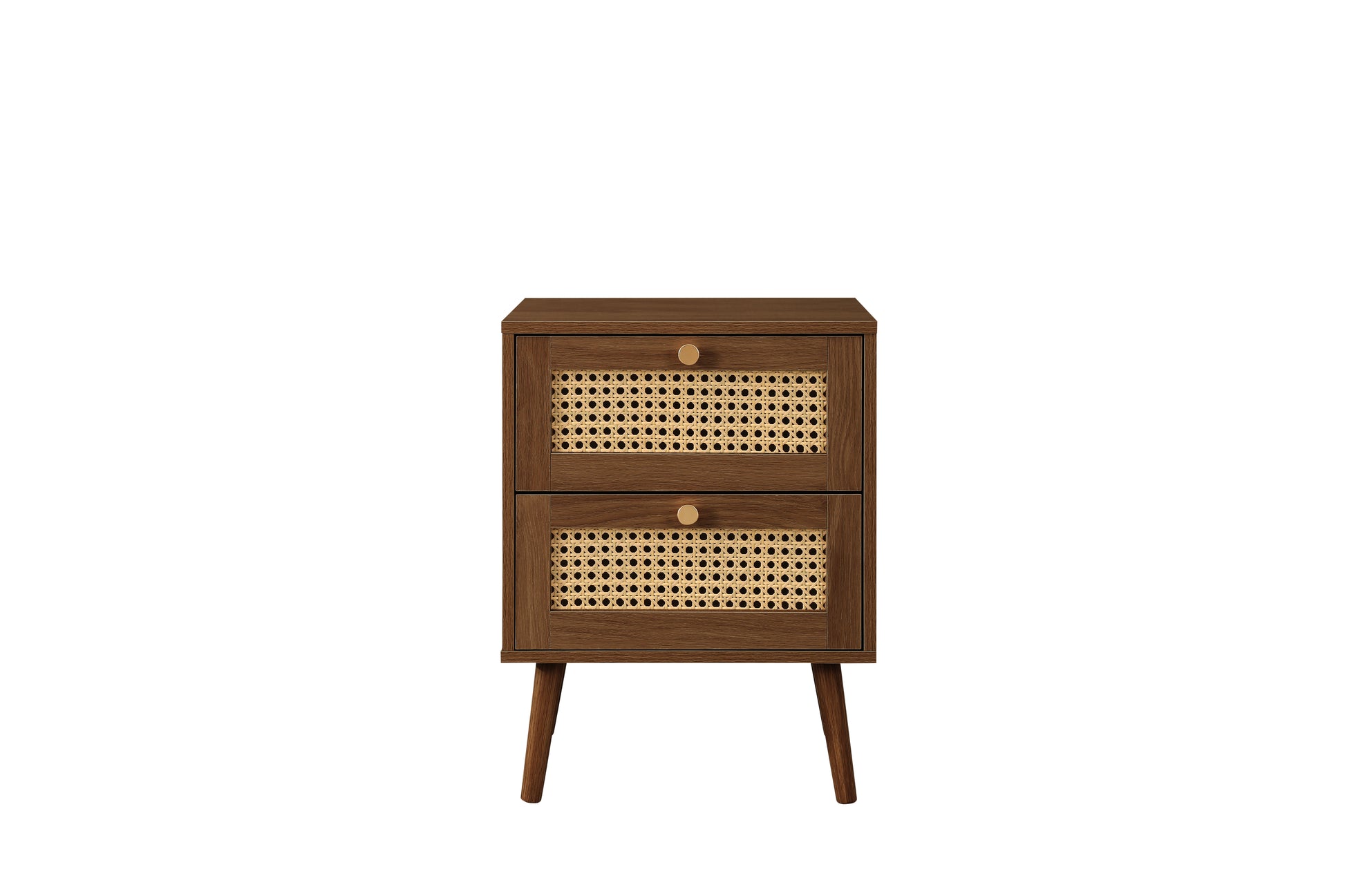 #Colour:Walnut Size:2 Drawer