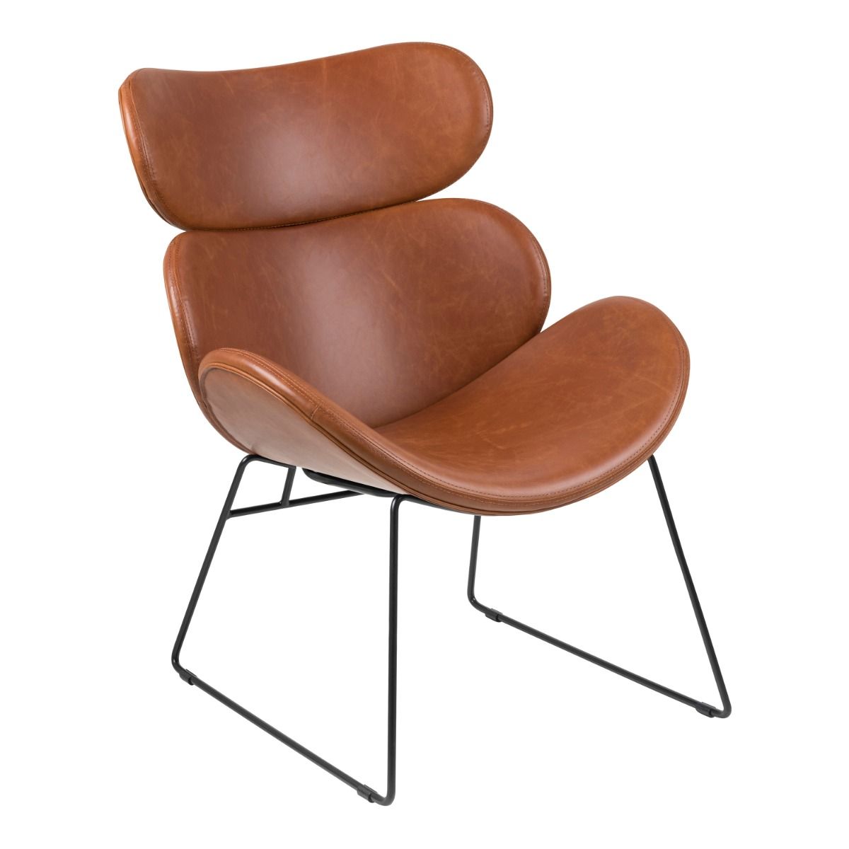 #Colour:Brown Faux Leather