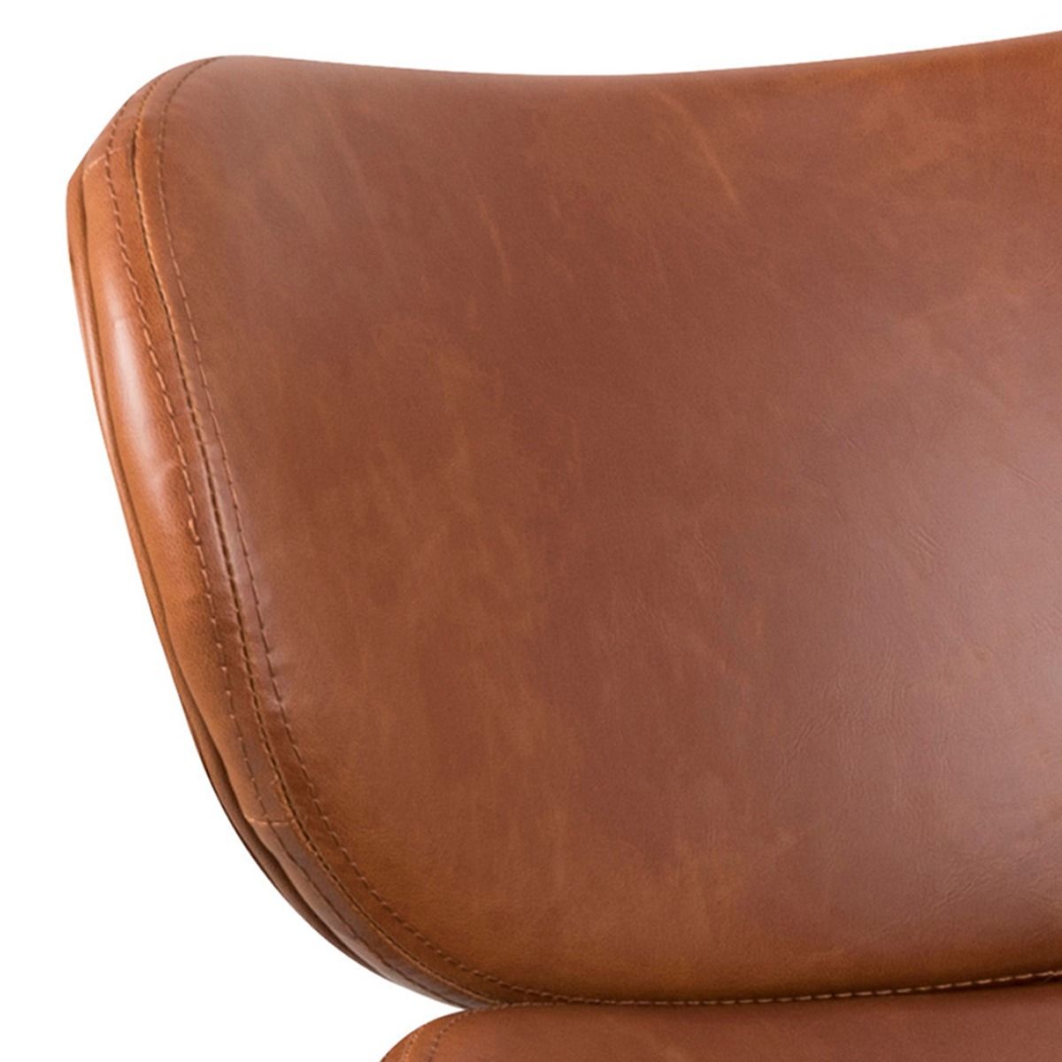 #Colour:Brown Faux Leather