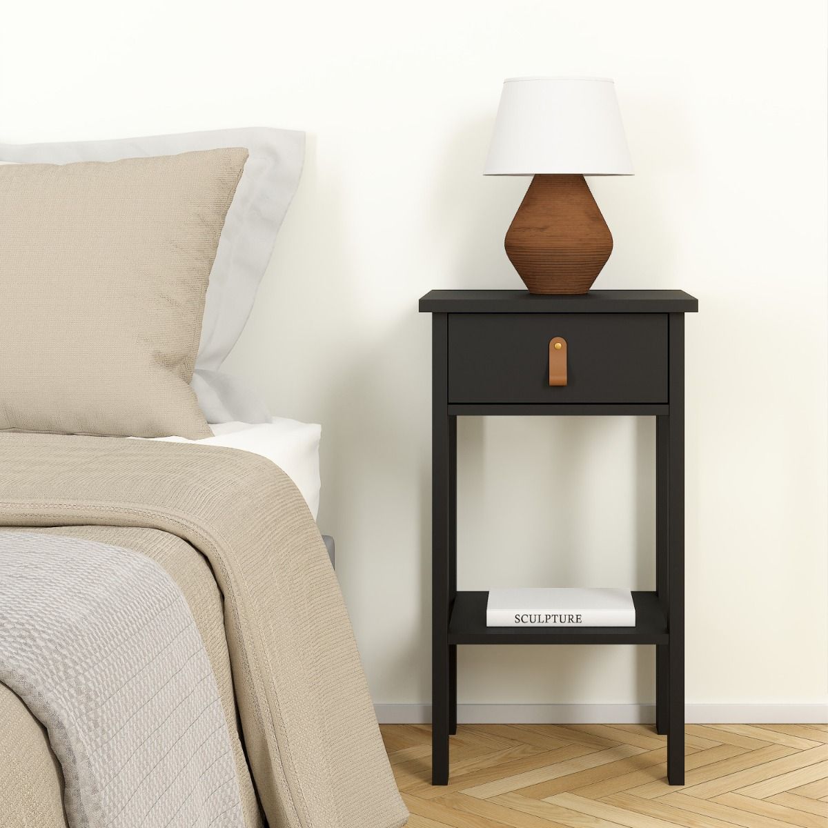 #Colour:Black Size:1 Drawer