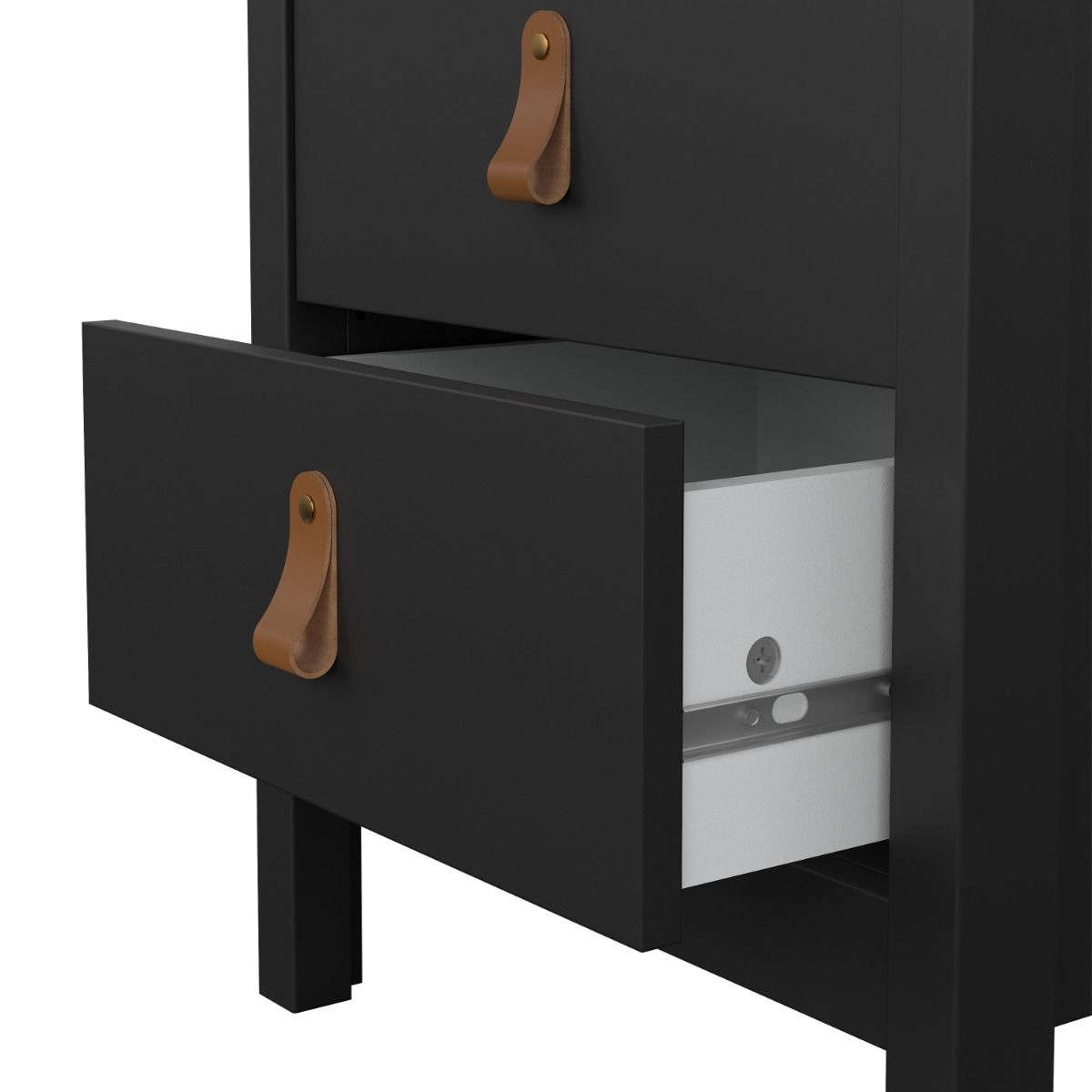 #Colour:Black Size:2 Drawer