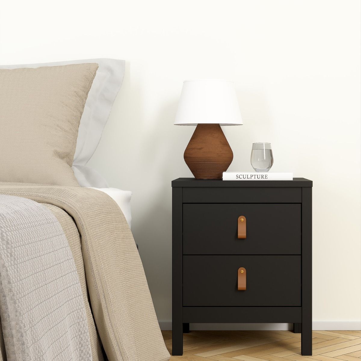 #Colour:Black Size:2 Drawer