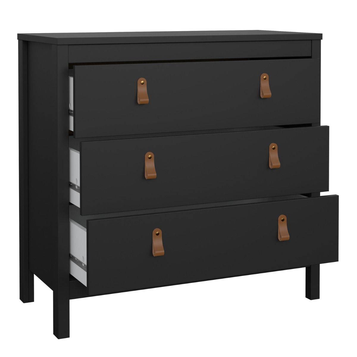 #Colour:Black Size:3 Drawer