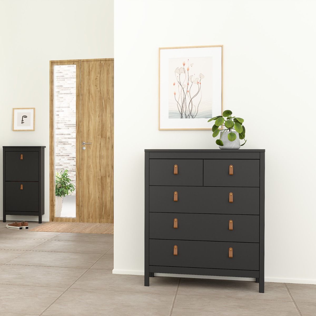 #Colour:Black Size:5 Drawer