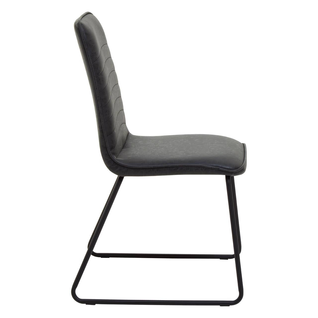#Colour:Black Faux Leather