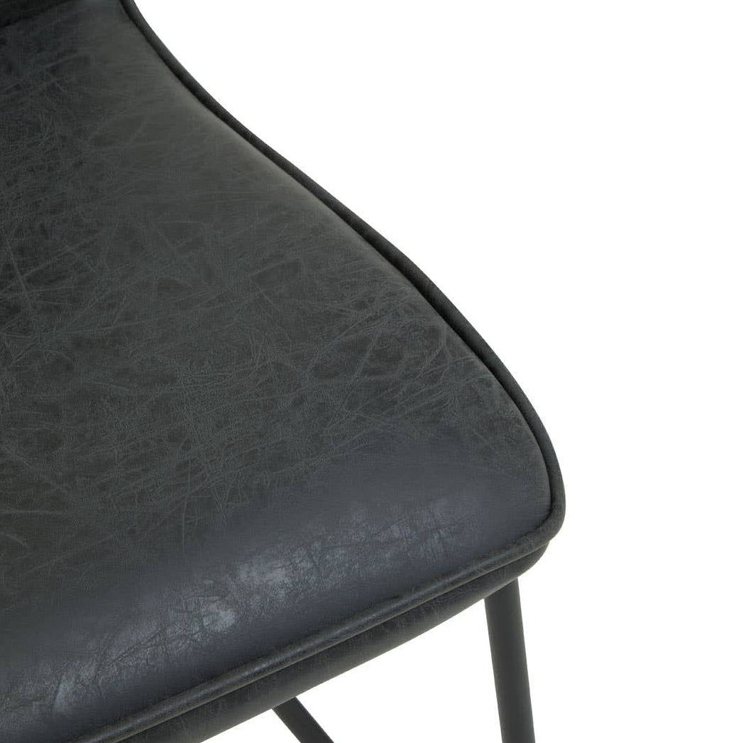 #Colour:Black Faux Leather