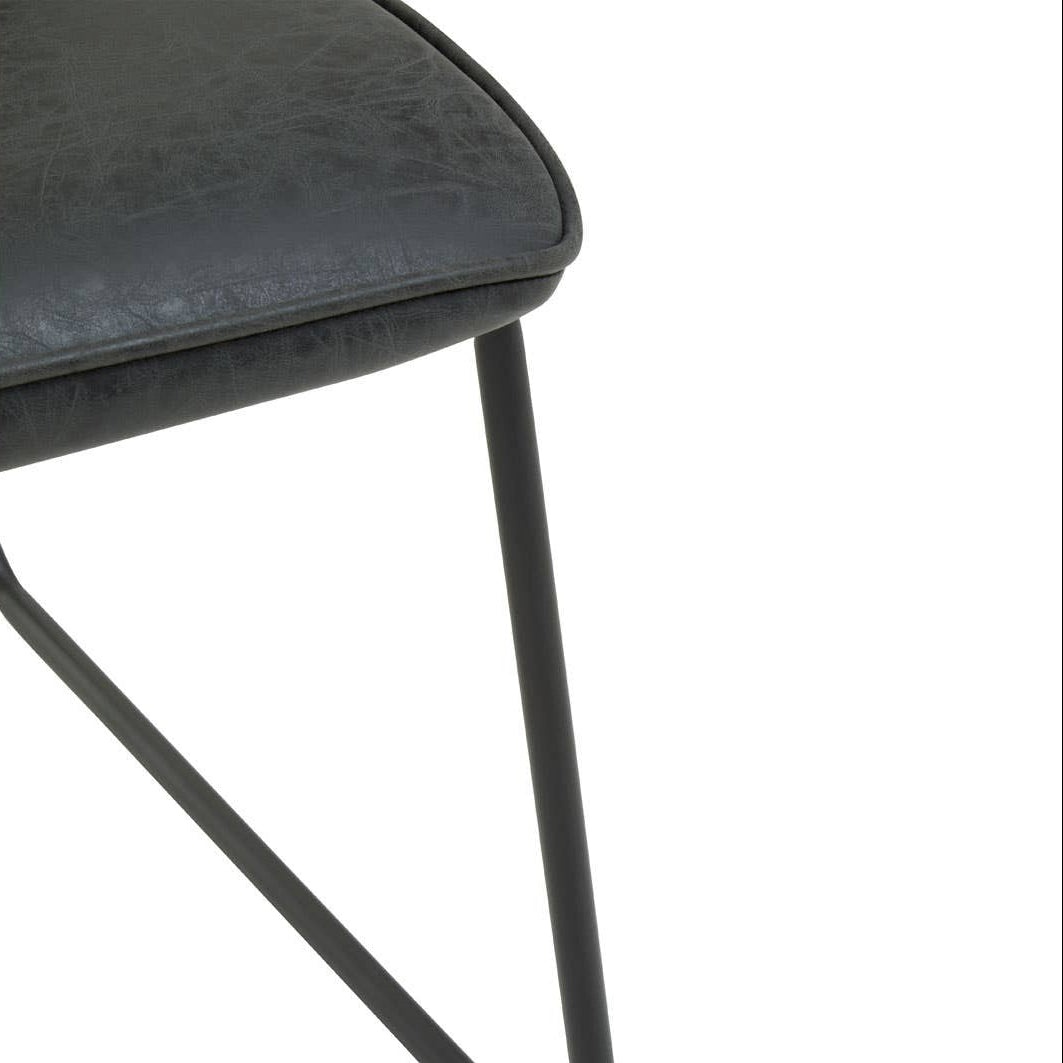 #Colour:Black Faux Leather