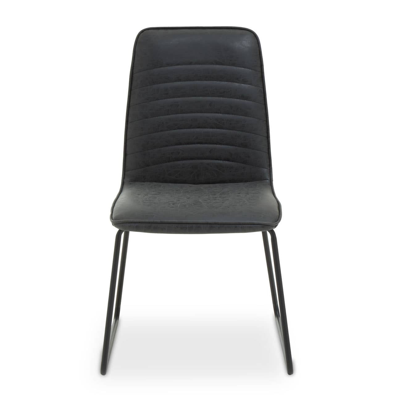 #Colour:Black Faux Leather