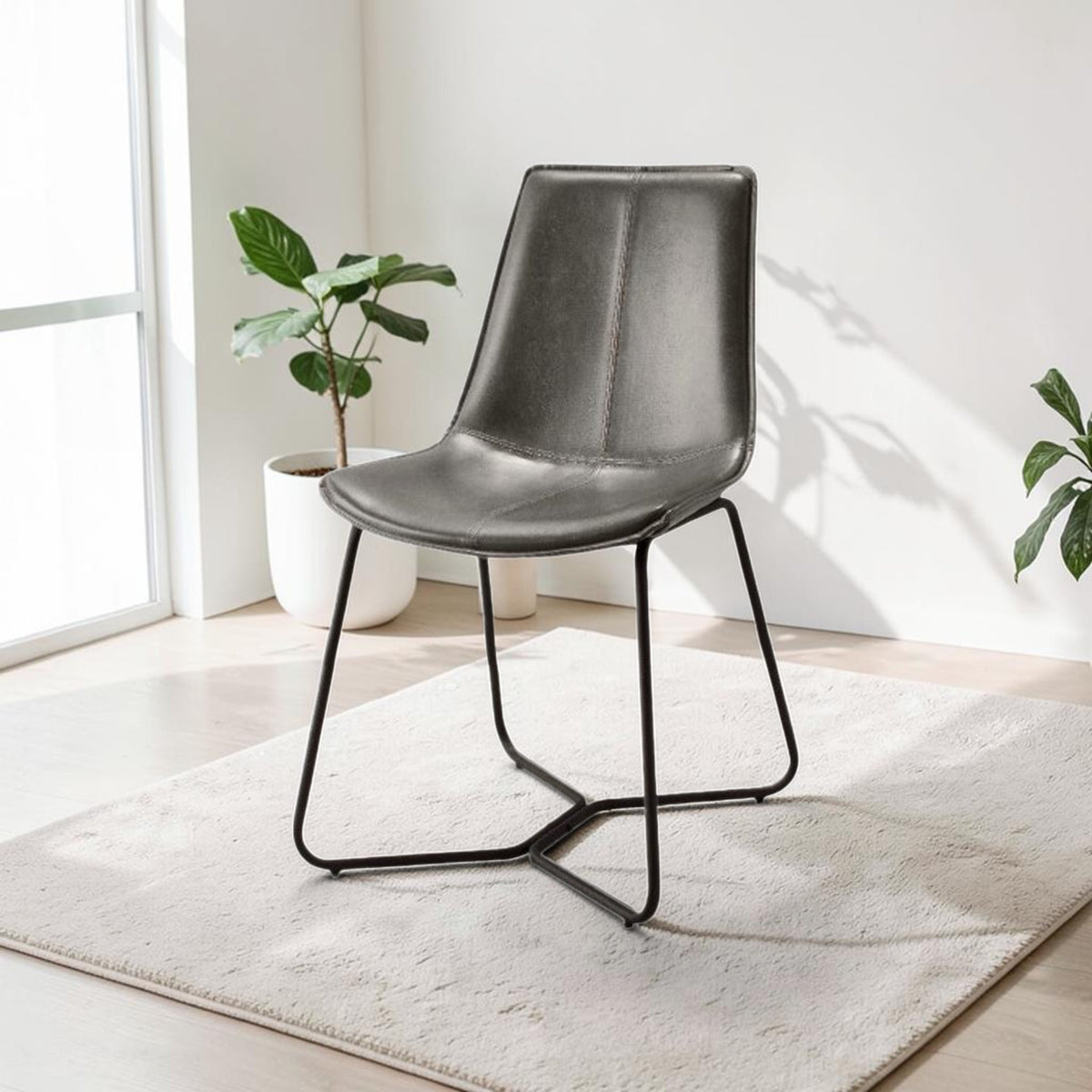 #Colour: Black Faux Leather