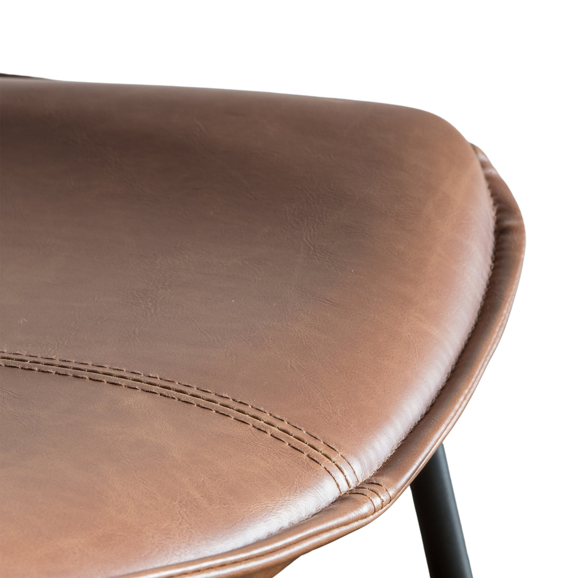 #Colour:Brown Faux Leather