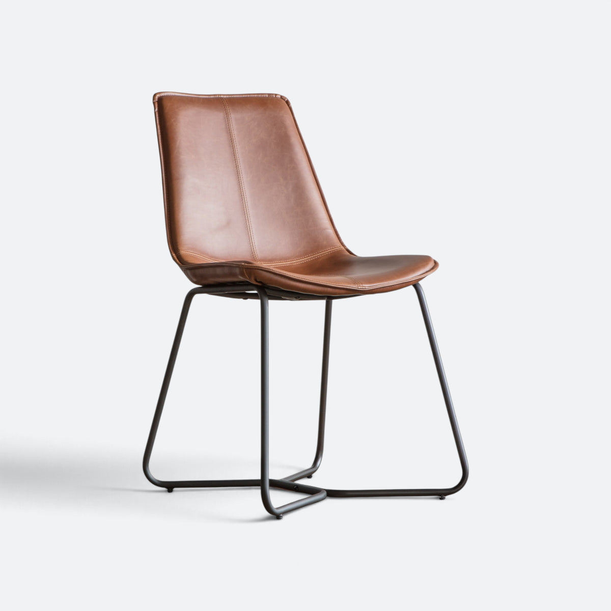 #Colour: Brown Faux Leather