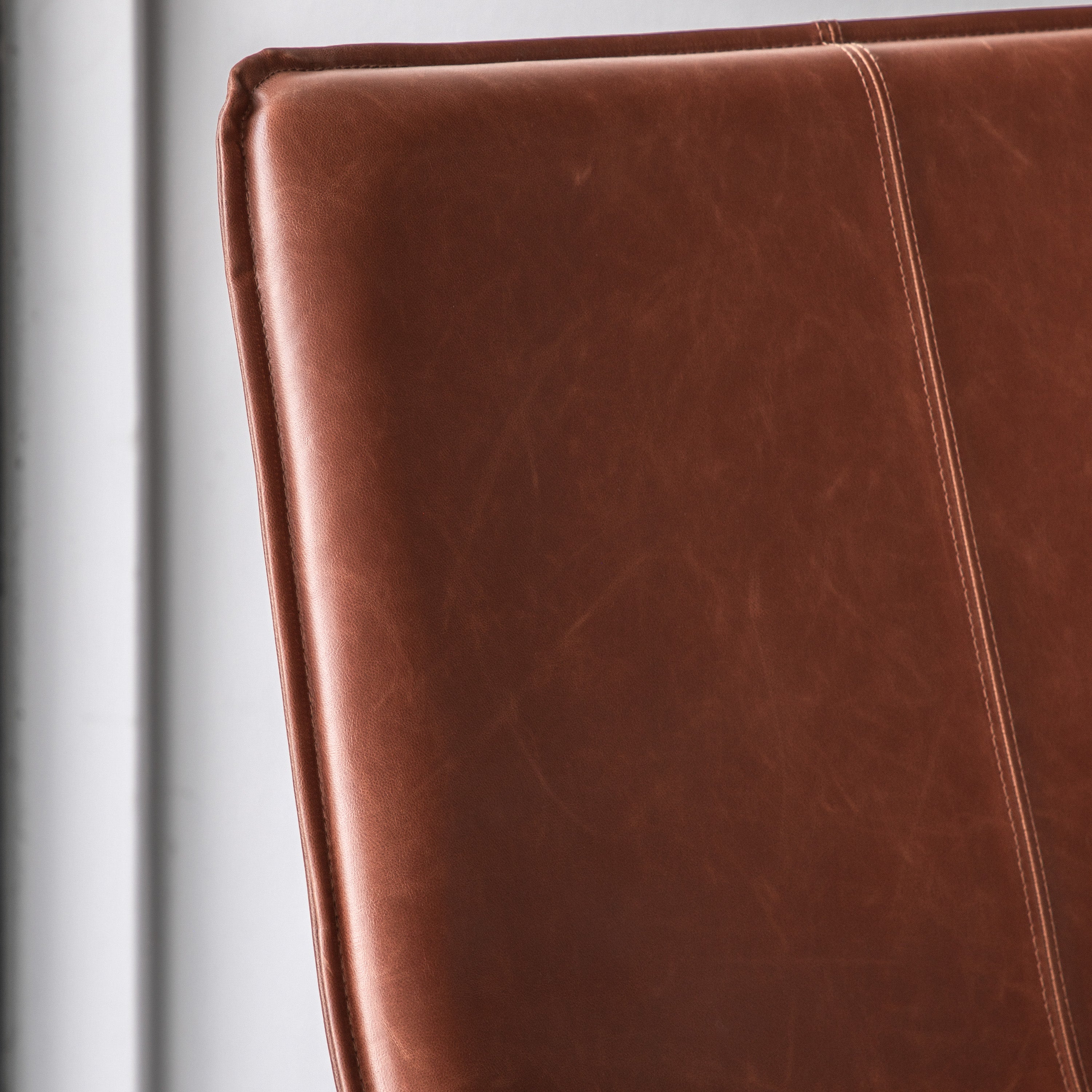 #Colour:Brown Faux Leather