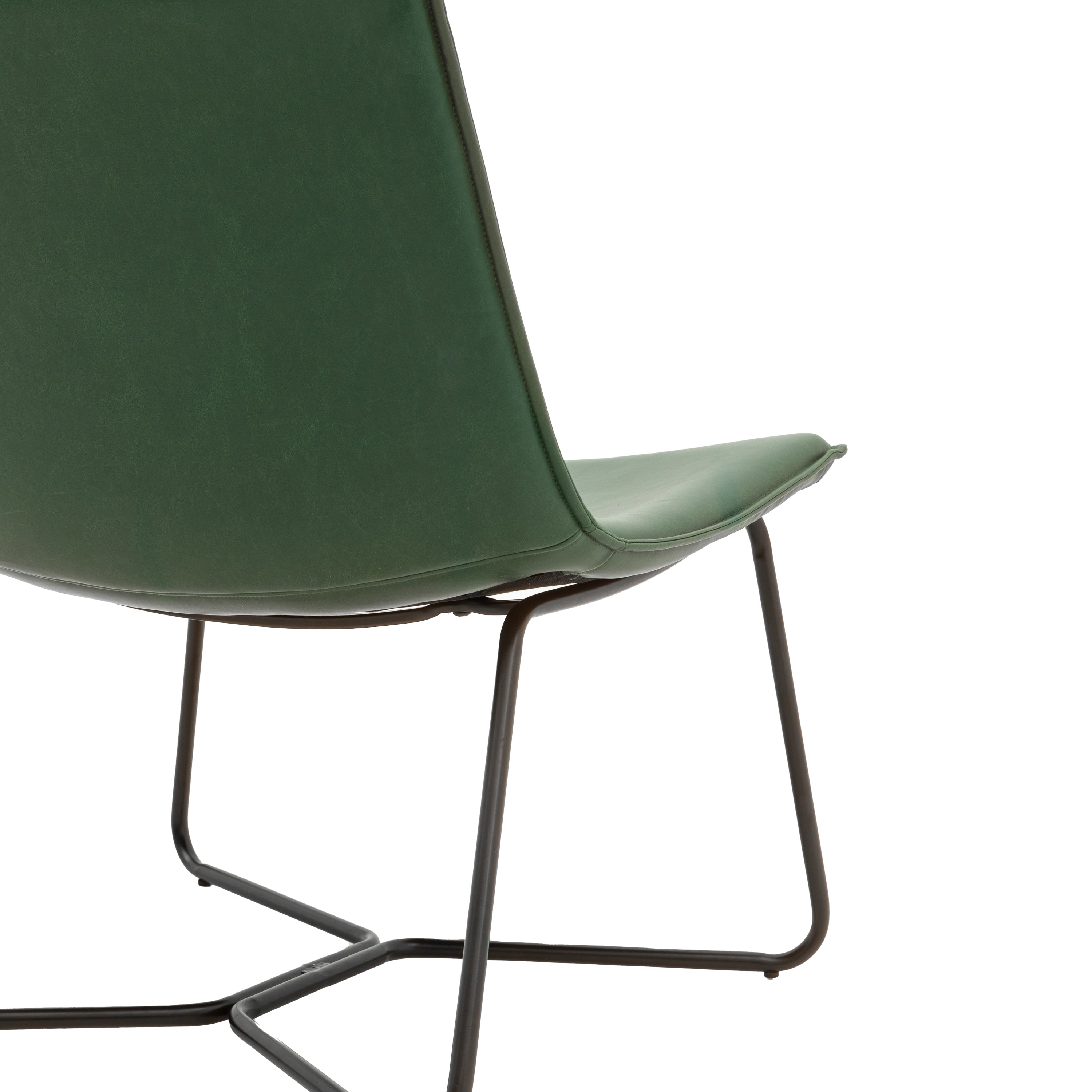 #Colour:Green Faux Leather