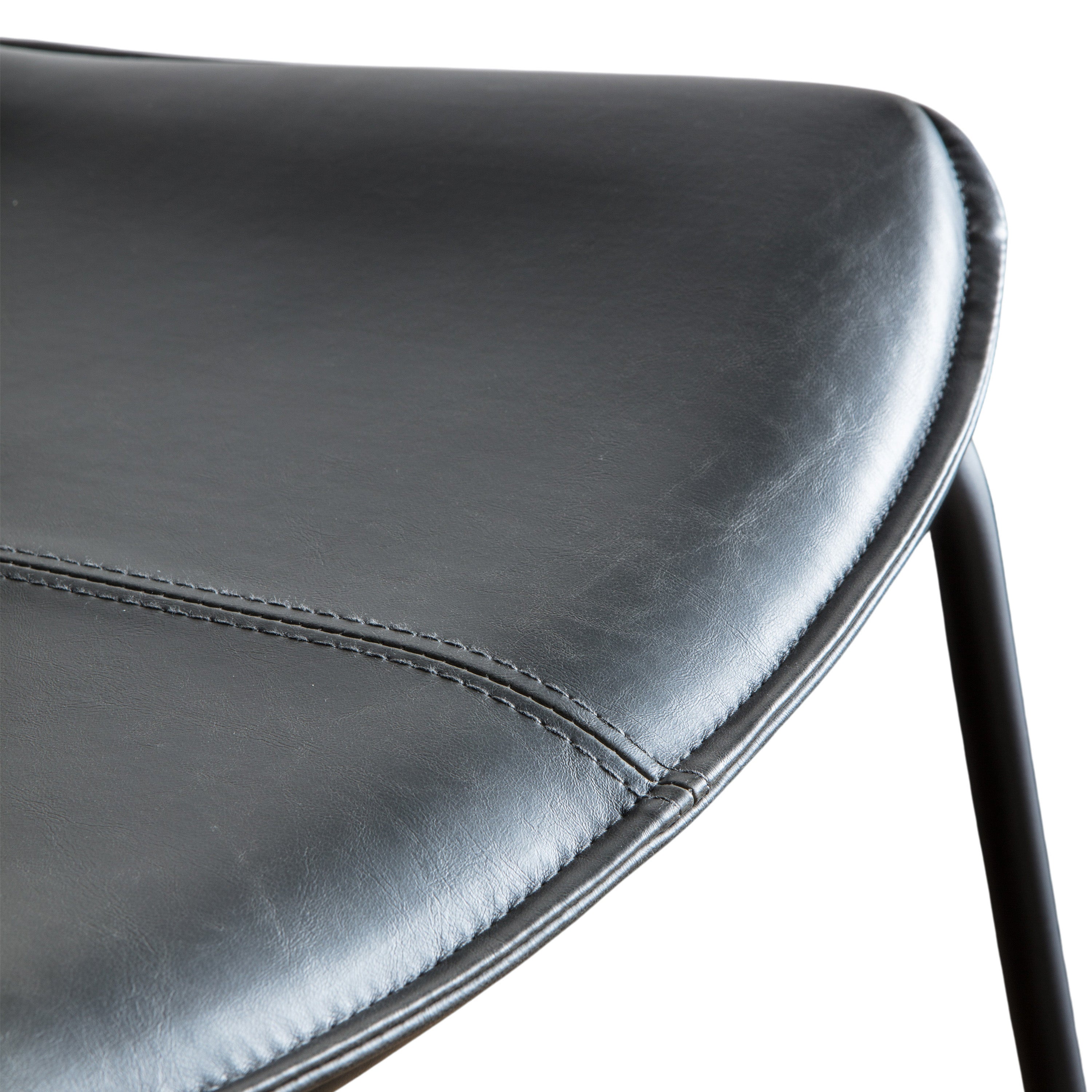 #Colour:Black Faux Leather