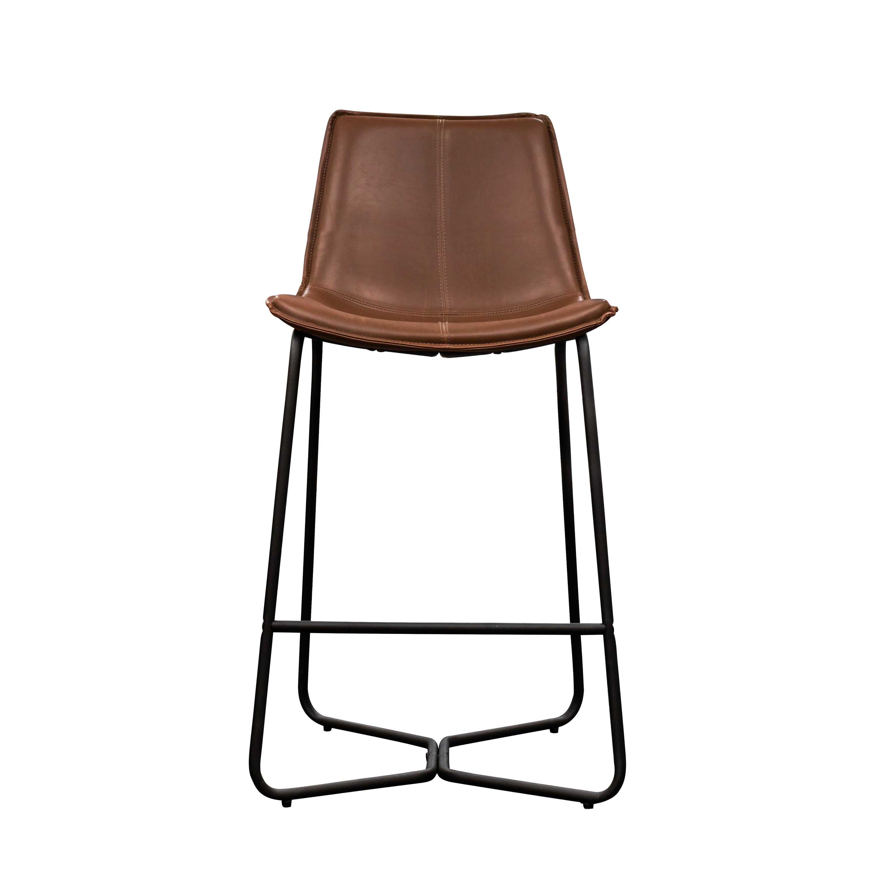 #Colour:Brown Faux Leather
