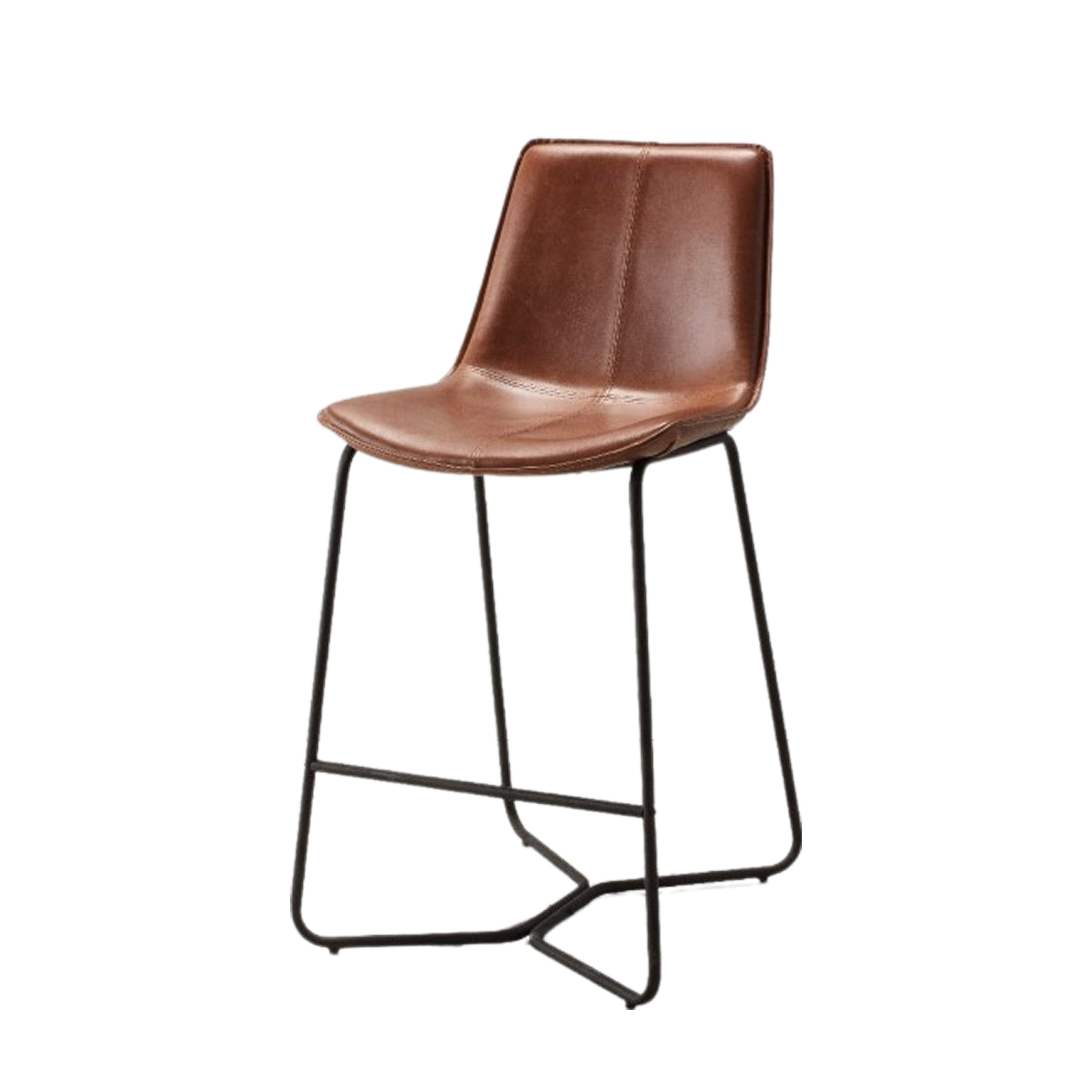 #Colour:Brown Faux Leather