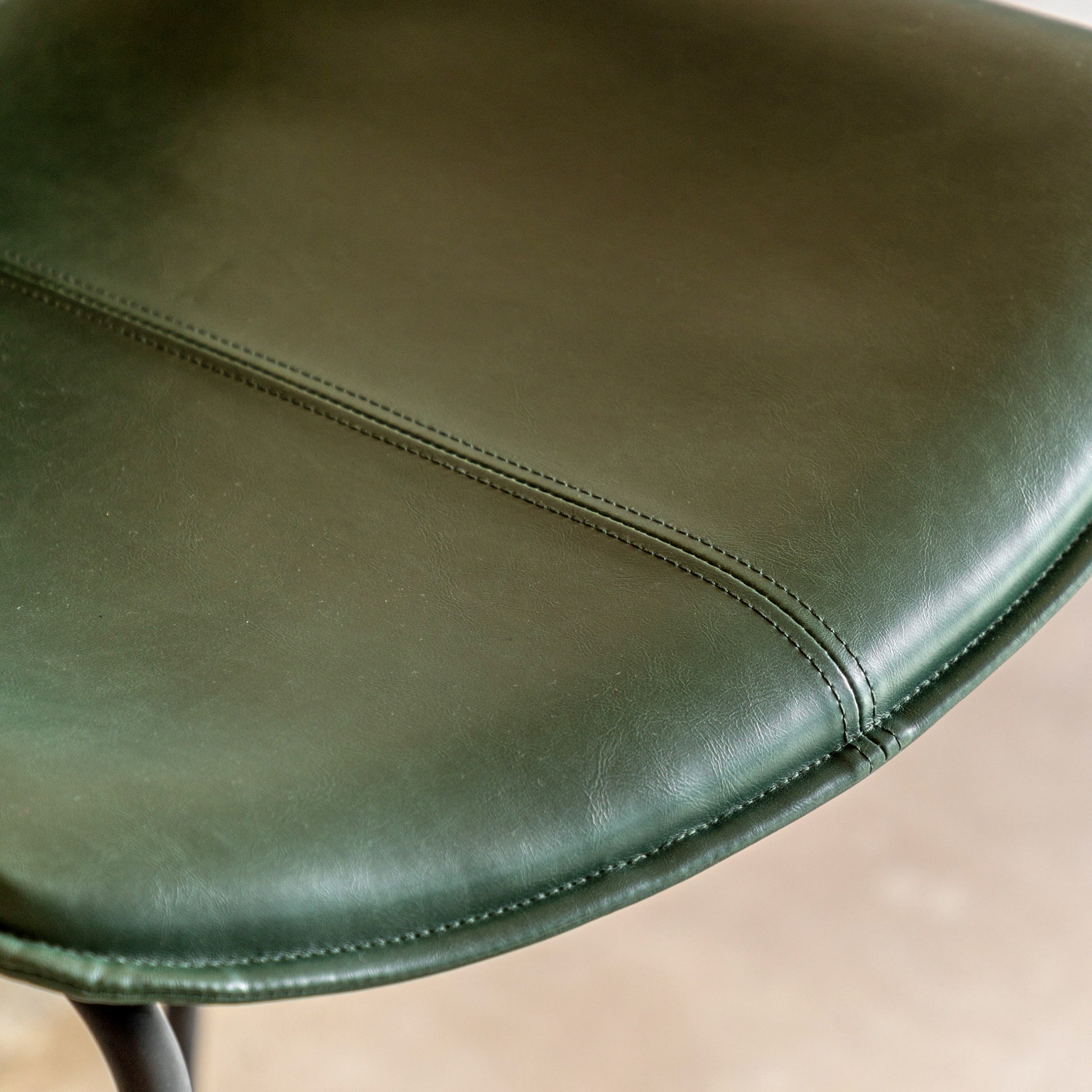 #Colour:Green Faux Leather