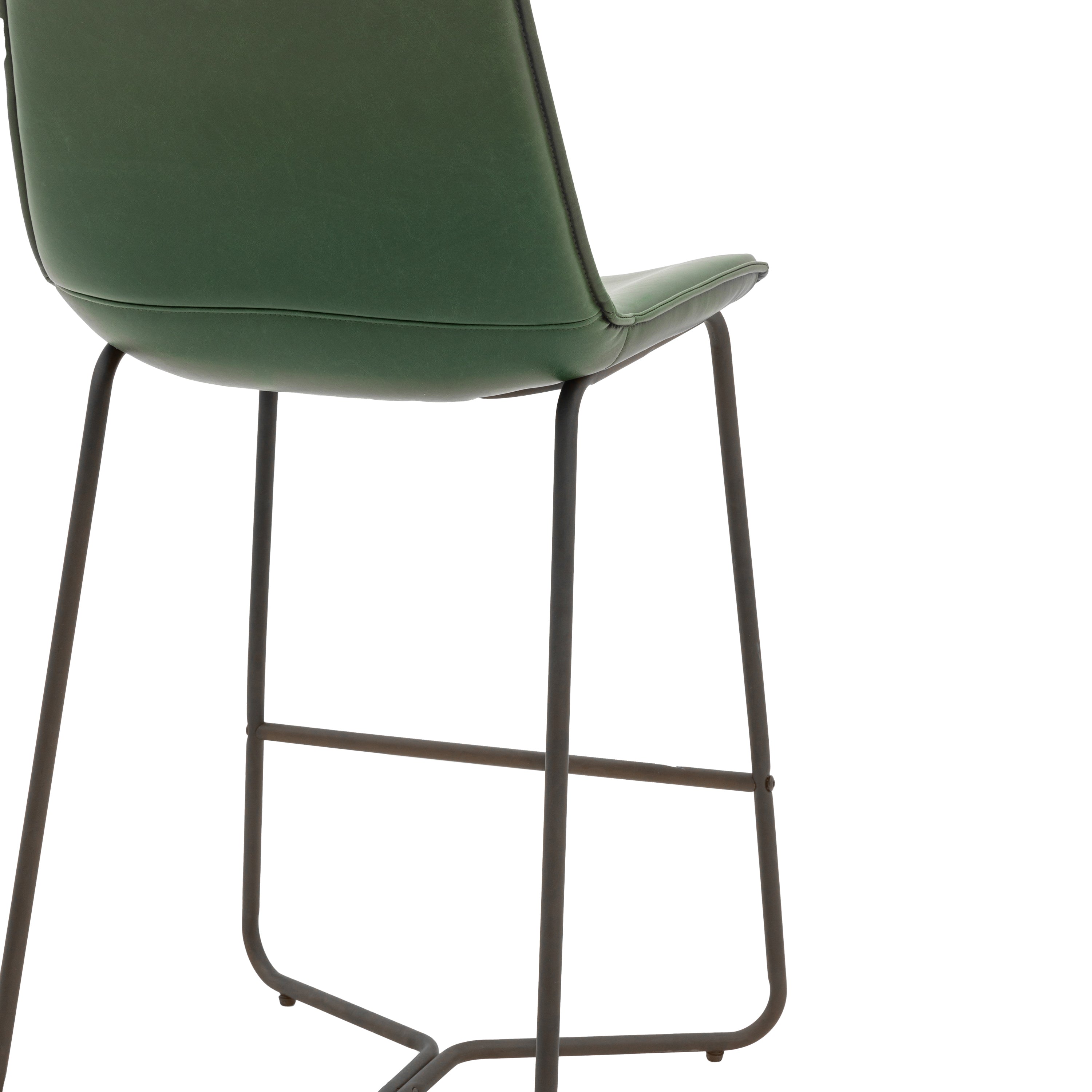 #Colour:Green Faux Leather