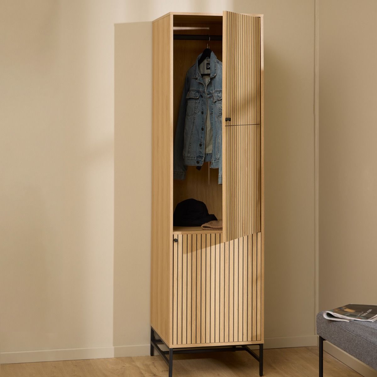 #Colour:Oak Size:2 Door