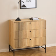 #Colour:Oak Size:3 Drawer