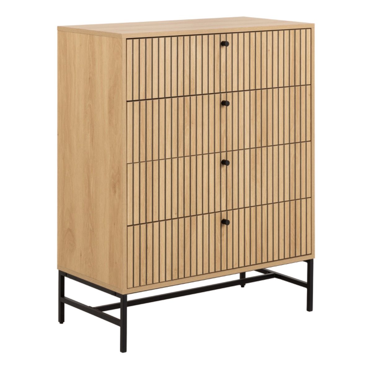 #Colour:Oak Size:4 Drawer