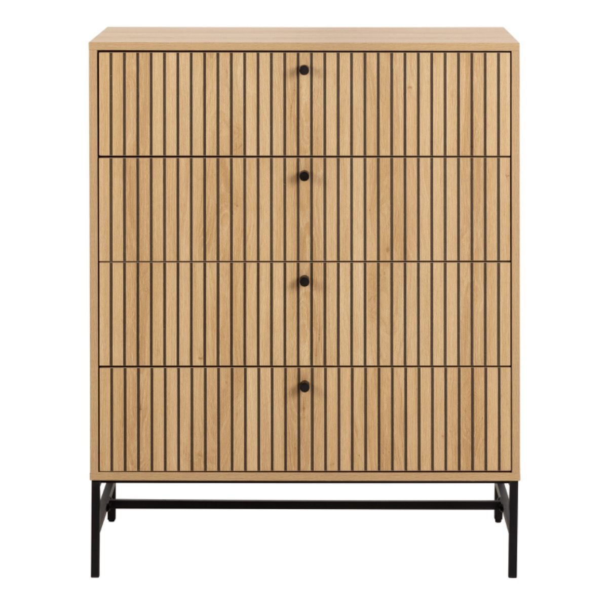 #Colour:Oak Size:4 Drawer