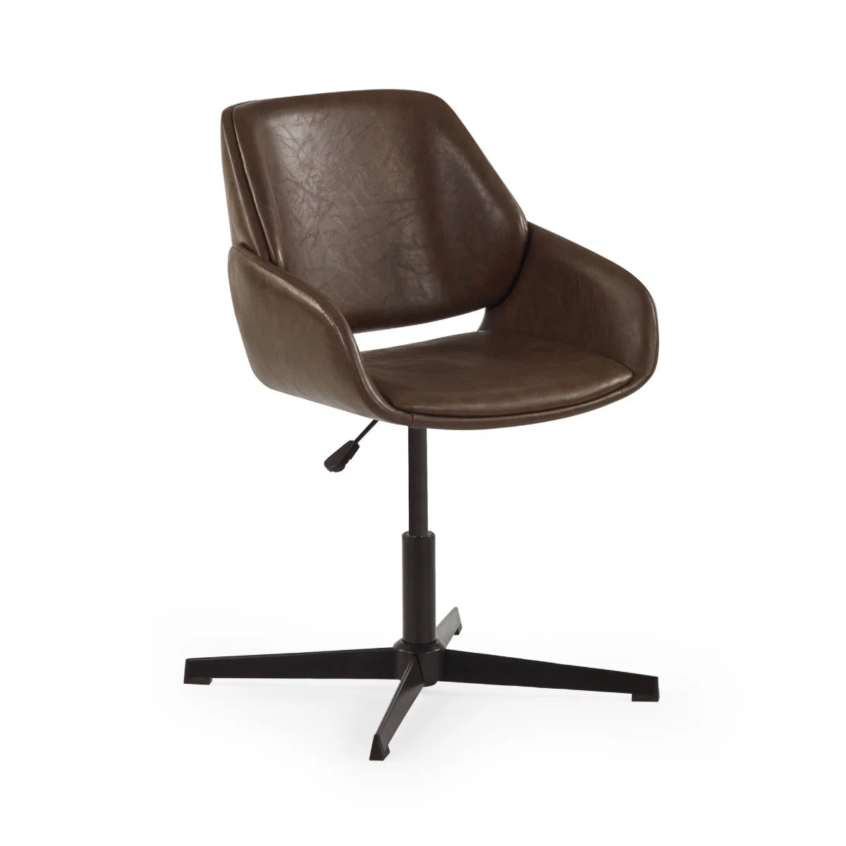 #Colour:Brown Faux Leather