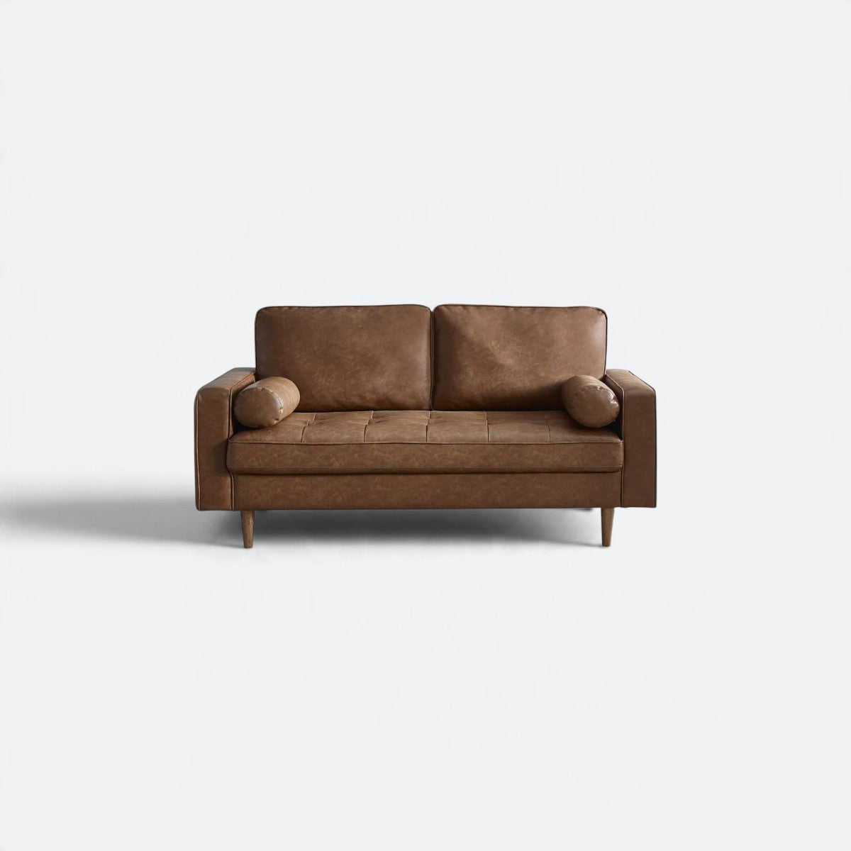 #Colour: Brown Faux Leather